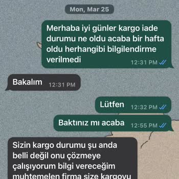 BRN Motor İade Ücretimi Yatırmıyor