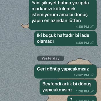 BRN Motor İade Ücretimi Yatırmıyor