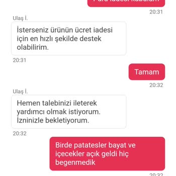 Yemeksepeti Ve McDonald's Tan Şikayetçiyim
