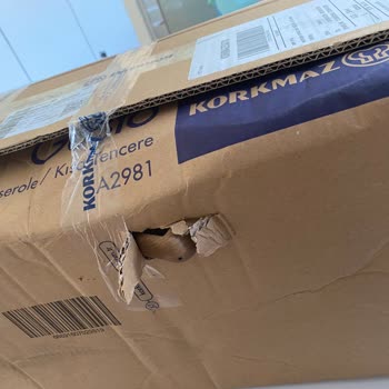 Korkmaz Mutfak Eşyaları Defolu Ürün Ve Özensiz Kargolaması