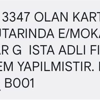 Moka Kredi Kartımdan Bilgim Olmadan İşlem Yapıldı