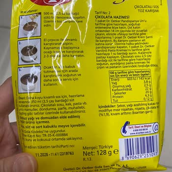 Dr. Oetker Tatlı Hayal Kırıklığı: Acı Çikolatalı Sos Deneyimi