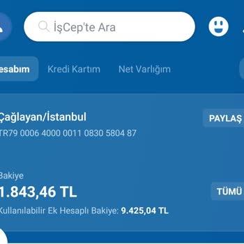 İşCep Yazılımı Net Bakiyeyi Başka Hesap Bakiyeyi Başka Gösteriyor