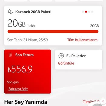 Vodafone İhtiyacım Olmayan Paketler Bilgim Olmadan Hattıma Tanımlanmış
