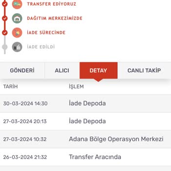 Ebebek'ten Aldığım Ürünü Günlerdi Kargomsende İade Depoda Bekletiyor.
