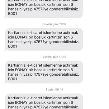 Ziraat Bankası E-ticaret Onay Mesajı