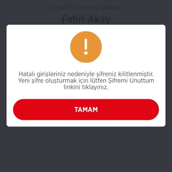 Ziraat Bankası Doğru Şifre Olmasına Rağmen Bloke Kondu