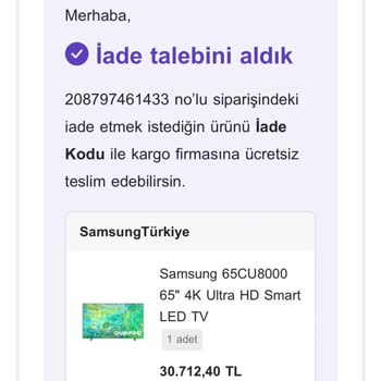 N11 Ve Samsung Ve Yurtiçi Kargo Beni İnanılmaz Bir Durum Yaşattılar