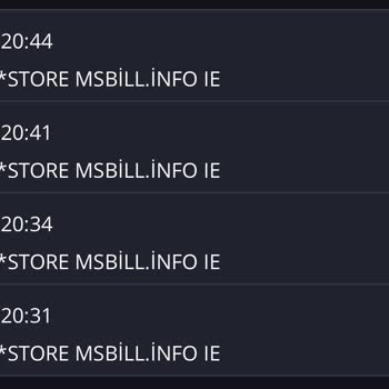 İş Bankası Microsoft Store Msbill. İnfo İe Kredi Kartımdan Habersiz Para Çekmiş