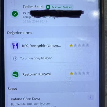 Getir Ve KFC Getirmedikleri Yemeğin Parasını Aldılar!