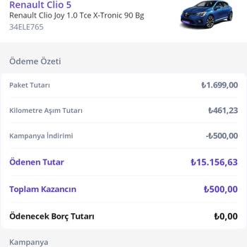 GetirAraç Kiralık Araçta Yaşanan Beklenmedik Ücretlendirme