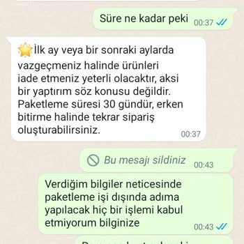 Evde Paketleme İş İçin Verilen Bilgilerin Kullanılmaması Adına Bildiri