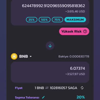 PancakeSwap Coin Aldım Satamıyorum