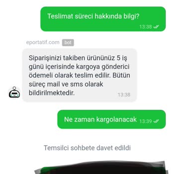 Eportatif.com Teslimat Sorunu Sürekli Oyalıyor.
