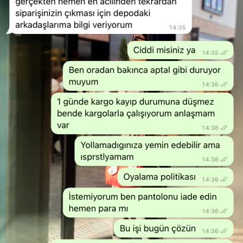 Biezy Butik Ürün Temin Edemeyip Oyalıyor