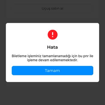 Ajet Bilet İptal Sorunu