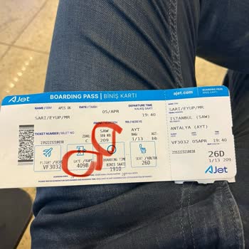 Ajet Bilet Tasarımı, Uçağı Kaçırmama Neden Oldu!