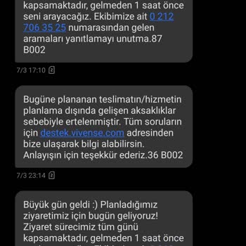 Vivense Adlı Firmanın Emrivaki Tutumu