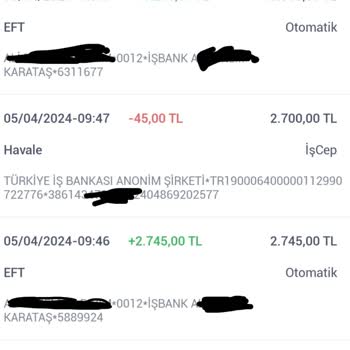 İş Bankası Nays Hesaba Geçmeyen Para