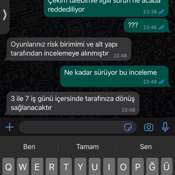 Vagosbet Kazandığım Paramı Ödemedi