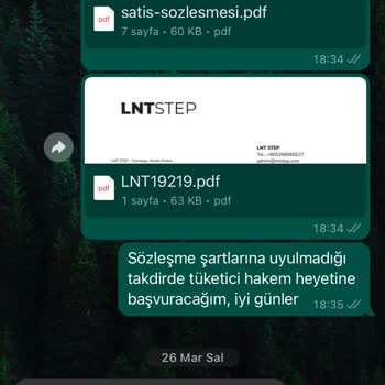 LNT Step Cayma Hakkı Sonrası Yaşadıklarım, İade Edememe, İletişim Kuramama