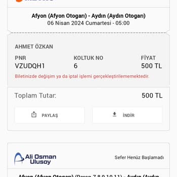 Obilet Rötar Mesajı Çok Zor Olmasa Gerek