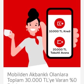 Akbank 30.000 %0 Faizli 6 Vadeli Kredi Tamamen Bir Oyun.