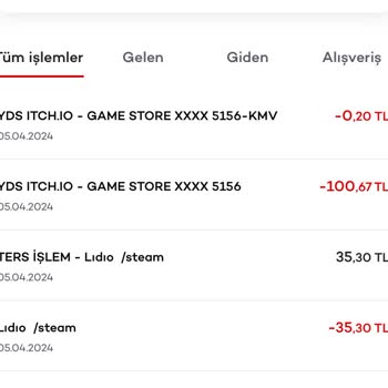 Lidio Ödeme Hizmetleri Kartımdan İzinsiz Çekimler Yapıldı