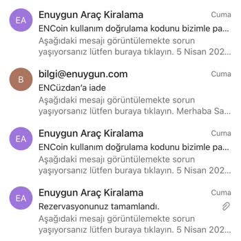 Enuygun Araç Kiralama Ücret İadesi