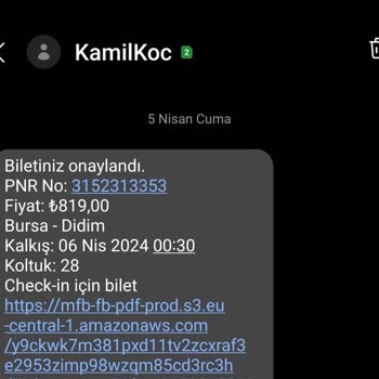 Kamil Koç Firmasının Rötarlı Seferi Ve Yolcuya Açıklama Yapmaması