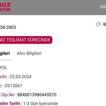 Horoz Lojistik Günlerce Ürünümü Getirmedi