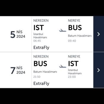 THY 5 Nisan İstanbul Batum Uçuşu Hk