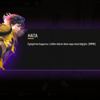 Garena Free Fire Şüpheli Şahıs Hatası