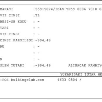 Bulking Club Habersiz İşlem