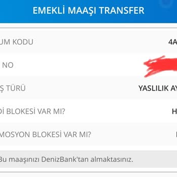Denizbank Emekli Maaşı Promosyon Blokesini Kaldırmıyor.