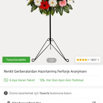 Çiçek Sepet Ürün