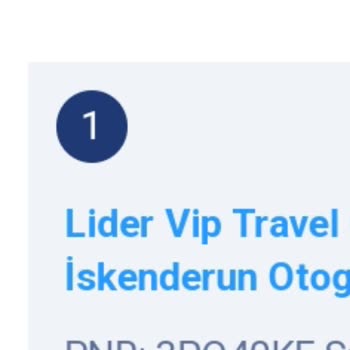 Obilet Ve Lider Firması