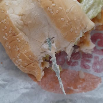 Burger King Burger Ekmeğin İçinden İp Çıktı