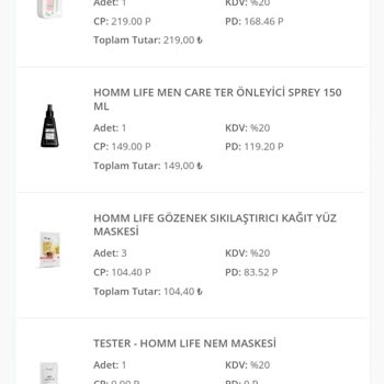 Homm Bitkisel İn Hatalı Ürünleri