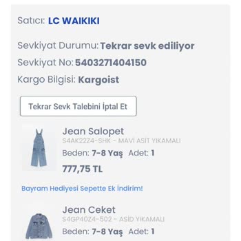 Kargoist Ürünüm Başka Şehre Gitmiş