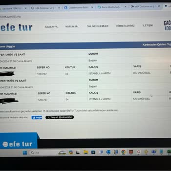Efe Tur Bilet Fiyatı Farkı