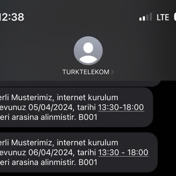 Türk Telekom Ev İnterneti Kurulumu Yapmıyor
