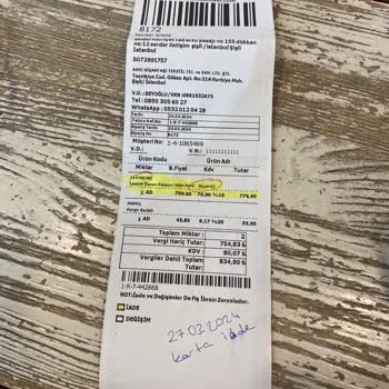 Askı Nişantaşı Para İadesi Yapılmıyor