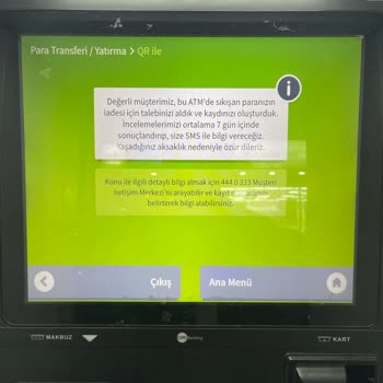 Garanti BBVA ATM De Para Sıkıştı