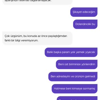 Getir Adreste Yokmuşsunuz Gibi Davranıp Siri Teslim Etmiyor