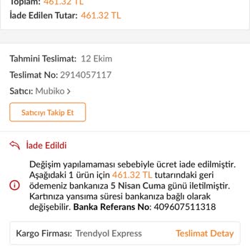 Mubiko M U B İ K O Trendyol Mağduriyeti