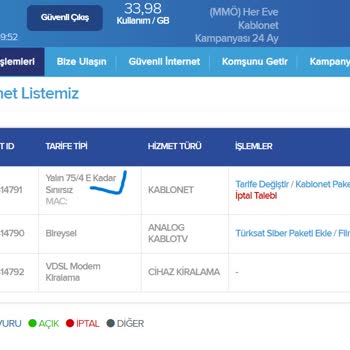 TÜRKSAT Kablo Net Altyapı Sıkıntısı Ve Fazla Ödeme