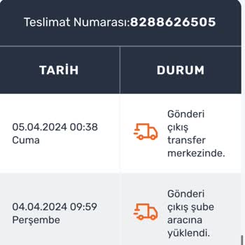 Aras Kargo'dan Memnun Değilim