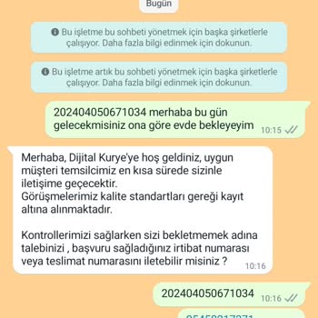 Dijital Kurye Kurye Ataması Ve Bilgilerini Paylaşmıyor