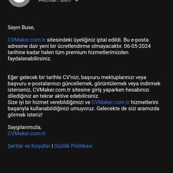 CV Maker Hesabımdan İzinsiz Para Çekti